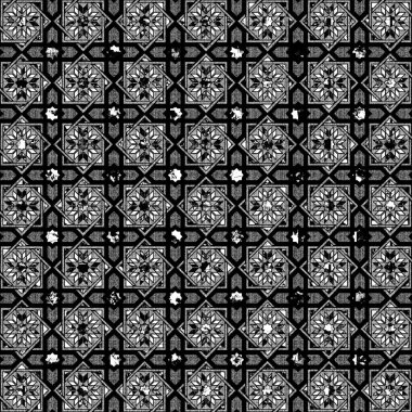 Soyut geometrik tarzlı, soyut, dikişsiz desen. Örnek figür ve çizgi tekrarlanıyor. Moda tasarımı, duvar kağıdı, tekstil endüstrisi için.