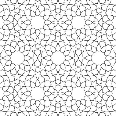 Soyut geometrik tarzlı, soyut, dikişsiz desen. Örnek figür ve çizgi tekrarlanıyor. Moda tasarımı, duvar kağıdı, tekstil endüstrisi için.