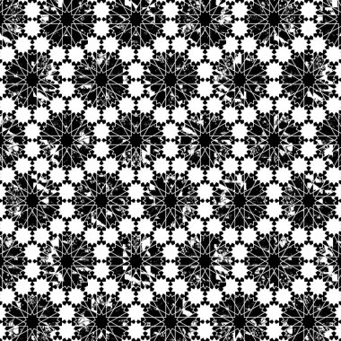 Soyut geometrik tarzlı, soyut, dikişsiz desen. Örnek figür ve çizgi tekrarlanıyor. Moda tasarımı, duvar kağıdı, tekstil endüstrisi için.