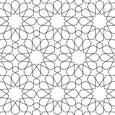 Soyut geometrik tarzlı, soyut, dikişsiz desen. Örnek figür ve çizgi tekrarlanıyor. Moda tasarımı, duvar kağıdı, tekstil endüstrisi için.