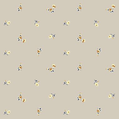 Çiçek desenli bitkisel motifler rastgele dağılmış. Kusursuz vektör dokusu. Moda baskıları için. El çizimi biçim açık mavi arkaplan ile yazdırılıyor