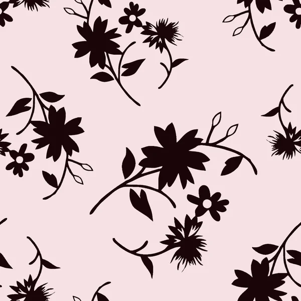 Безшовний Квітковий Візерунок Фоном Красивий Безшовний Візерунок — стокове фото