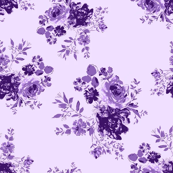 Seamless Flower Pattern Background Beautiful Seamless Pattern Allover Design Seamless — Stock Photo, Image