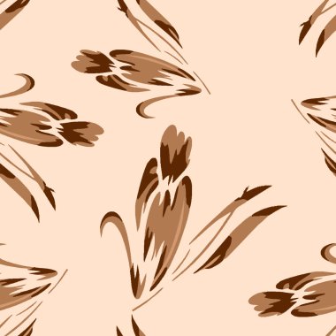 Kusursuz arkaplanlı çiçek deseni. Güzel, pürüzsüz desen. Alım dizaynı.