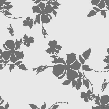 Kusursuz arkaplanlı çiçek deseni. Güzel, pürüzsüz desen. Alım dizaynı.