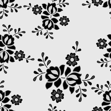 Kusursuz arkaplanlı çiçek deseni. Güzel, pürüzsüz desen. Alım dizaynı.