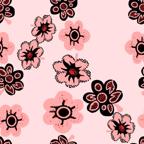 Nahtlose Blumenmuster Mit Background Beautiful Nahtlose Pattern Allover Design Seamless — Stockfoto