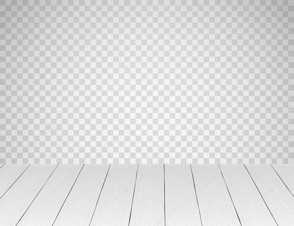 White realistic wooden table top or floor — Stock Vector © skymax