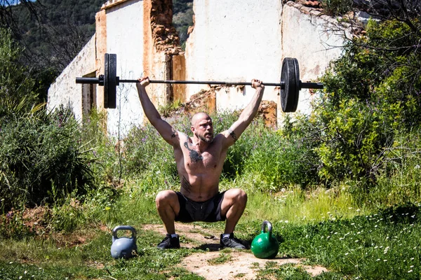 CrossFit düzey 1 Trainer Tepegöz Barbell ağız kavgası
