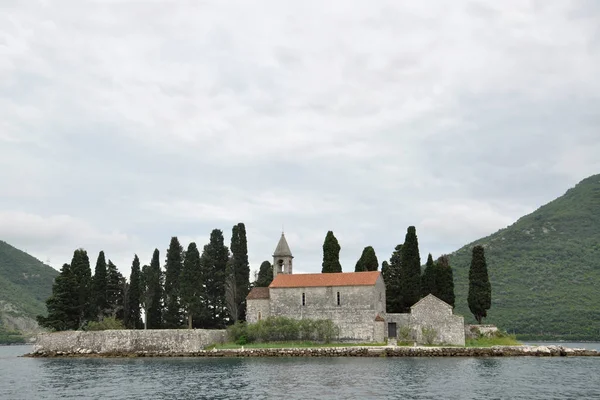 Ilha Sveti Dorde, Perast, Baía de Kotor — Fotografia de Stock