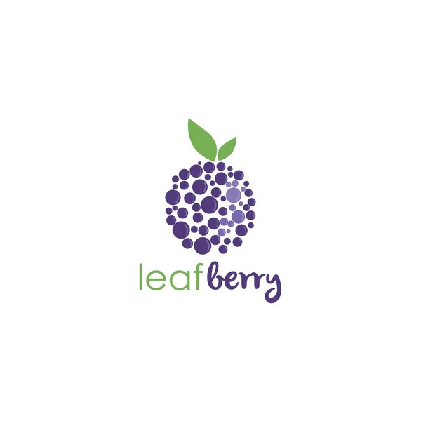 Yaban mersini Logo şablonu vektör tasarımı