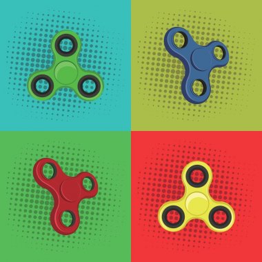 Pop Art kıpır Spinner vektör tasarımı