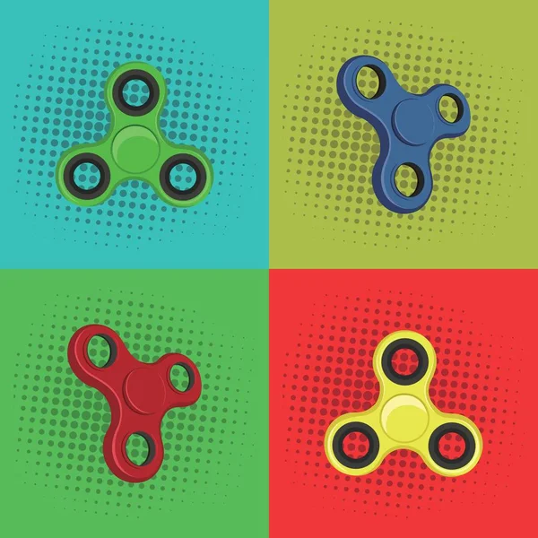 Pop Art agitarsi Spinner Vector Design — Foto Stock