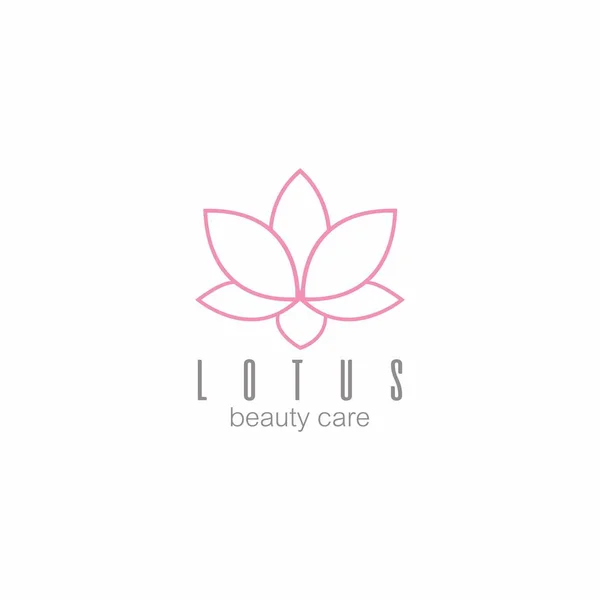 Lotusblume Logo Schönheit Pflege Logo Vektor Design — Stockfoto