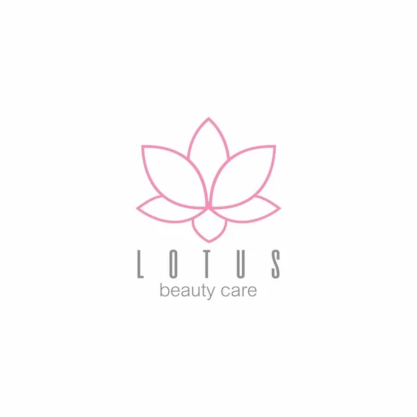 Lotus çiçeği Logo güzellik bakım Logo vektör tasarımı