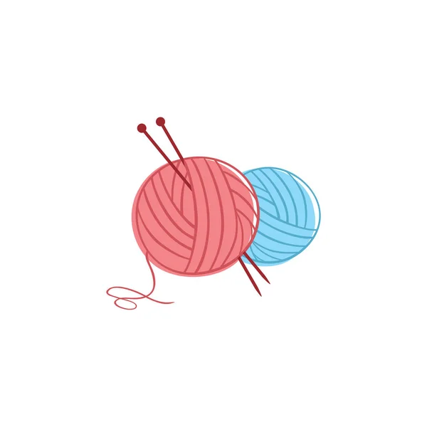 ニットヴィンテージロゴ テーラー ファッションレトロシンプルなロゴ サイン アイコンテンプレートベクトルデザイン — ストックベクタ
