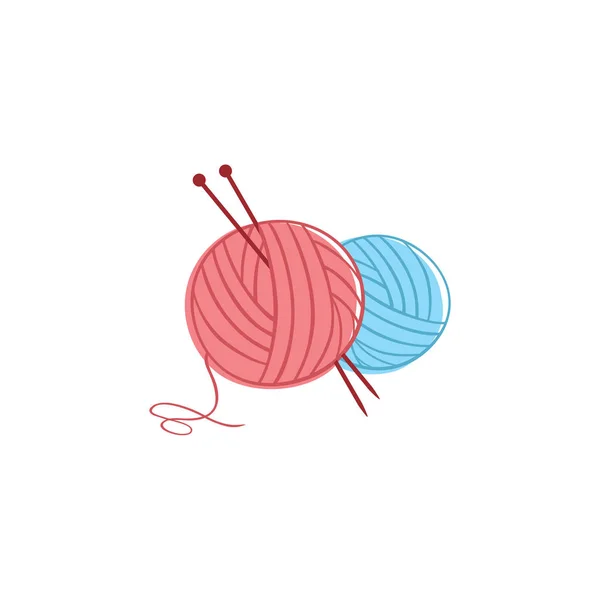 Örgü Vintage Logo, Terzi, İğne, İplik, Moda Retro Basit Logo, İmza, Simge Şablon Vektör Tasarımı