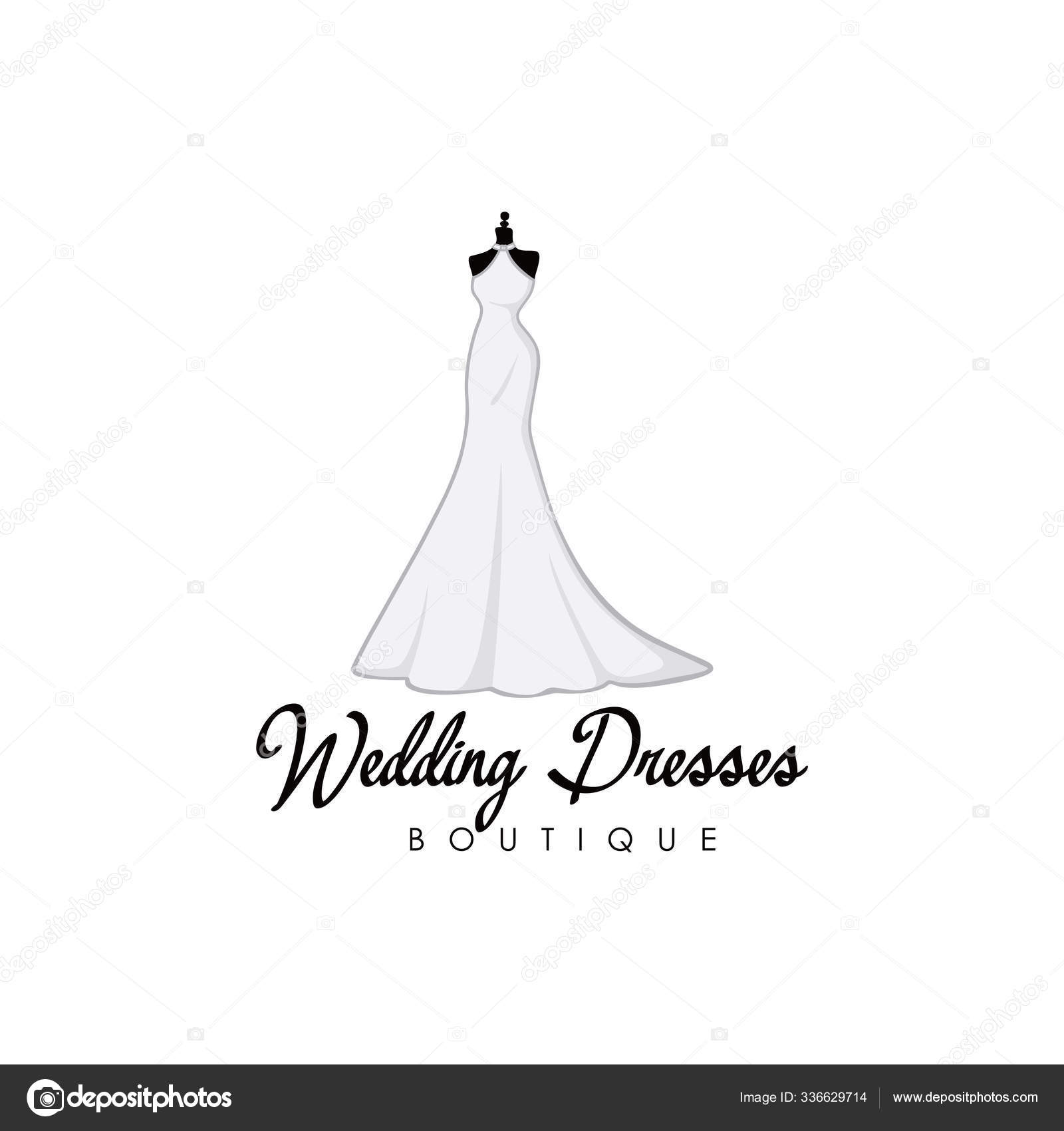 Monochrome Bridal Gowns Boutique Logo ...