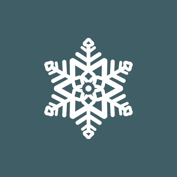 Vector Illustration Snowflakes Gray Blue Background Graphic Icon Web Sites — Stock Vector