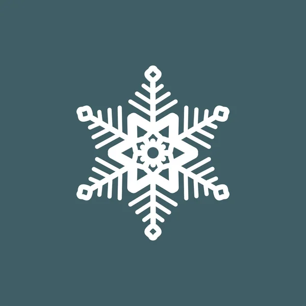 Vector Illustration Snowflakes Gray Blue Background Graphic Icon Web Sites — Stock Vector