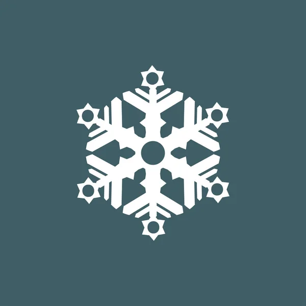 Vector Illustration Snowflakes Gray Blue Background Graphic Icon Web Sites — Stock Vector