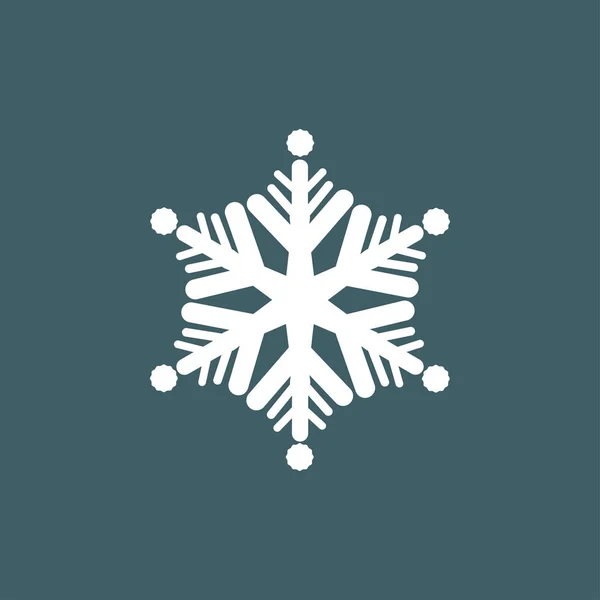 Vektorillustration Von Schneeflocken Auf Graublauem Hintergrund Grafisches Symbol Für Webseiten — Stockvektor