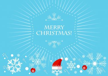 Web siteleri için kar taneleri ile yeni yıl arka plan. Vektör çizim