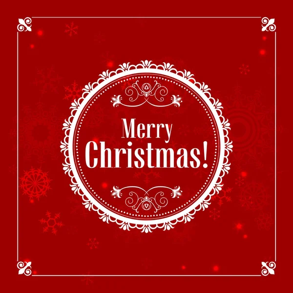 Tarjeta Felicitación Navidad Para Imprimir Sitios Web Ilustración Vectorial — Vector de stock