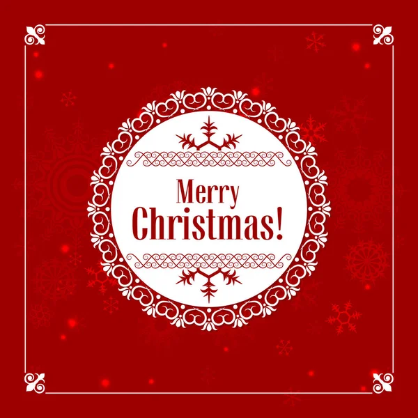 Carte Vœux Noël Pour Impression Les Sites Web Illustration Vectorielle — Image vectorielle