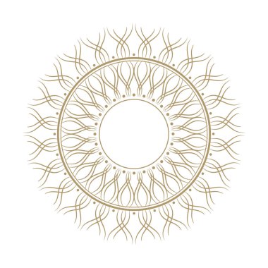 Dekoratif yuvarlak çerçeve çiçek süsleme ile tasarımı için. Daire kare. Bir şablon baskı kartpostallar, davetiyeler, kitaplar, tekstil, gravür, ahşap mobilyalar, sıcak dövme. Vektör.