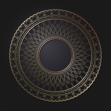 Dekoratif yuvarlak çerçeve çiçek süsleme ile tasarımı için. Daire kare. Bir şablon baskı kartpostallar, davetiyeler, kitaplar, tekstil, gravür, ahşap mobilyalar, sıcak dövme. Vektör.