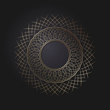 Dekoratif yuvarlak çerçeve çiçek süsleme ile tasarımı için. Daire kare. Bir şablon baskı kartpostallar, davetiyeler, kitaplar, tekstil, gravür, ahşap mobilyalar, sıcak dövme. Vektör.