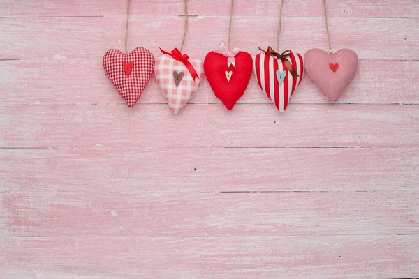 Счастливый праздник любви ко Дню святого Валентина в рустическом стиле . — стоковое фото