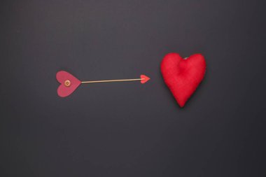 Mutlu Sevgililer günü aşk kutlama bir rustik tarzda izole.