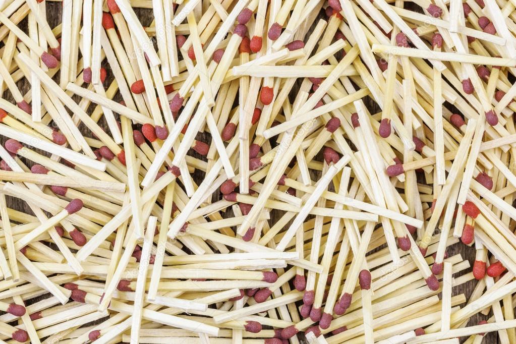 Pile of matches in two colors