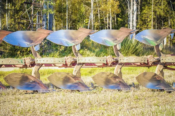 Plow on the field — Stock Photo, Image