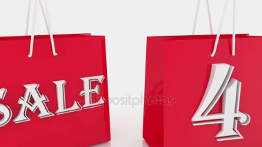 Alışveriş torbaları yazıt 45 yüzdeleri ile taşıma