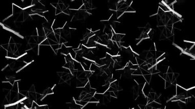 Siyah soyut dönen yıldız