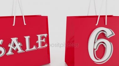 Yazıt 65 yüzdeleri ile alışveriş torbaları 