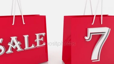Yazıt 70 yüzdeleri ile alışveriş torbaları 
