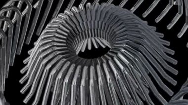 Soyut Metalik Siyah forma