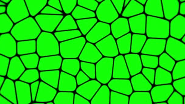 Green moving cells in backgrounds — Stock Video