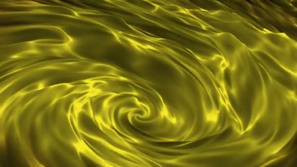 Abstract rotating matter in yellow — Stock Video