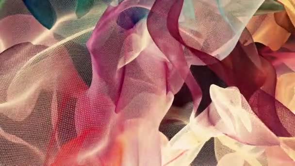 Абстрактні хвилі в різних кольорах — стокове відео