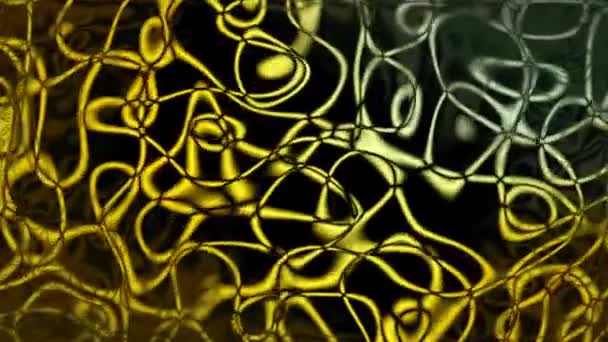 Абстрактна сітка в жовтому — стокове відео