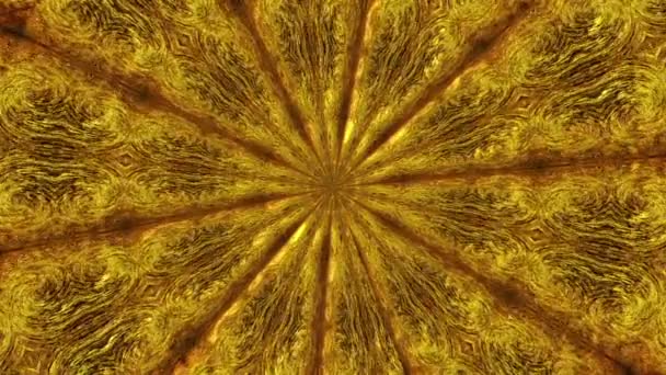 Абстрактна мозаїка в золотому кольорі — стокове відео
