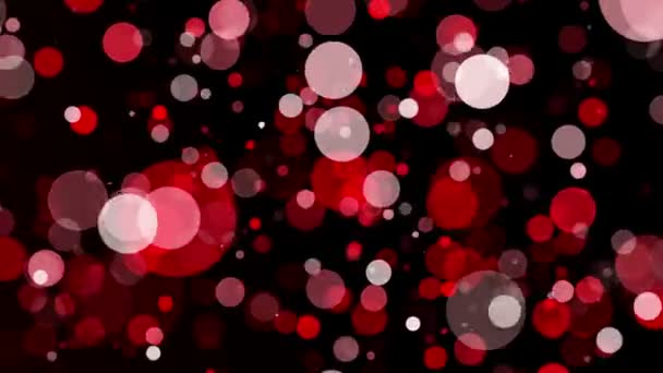 Cercles mouvants en rouge sur noir — Video