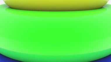 Oyuncak yüzük beyaz üzerine çeşitli renklerde