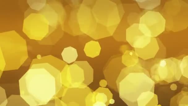 Bokeh de dos vías en amarillo — Vídeos de Stock