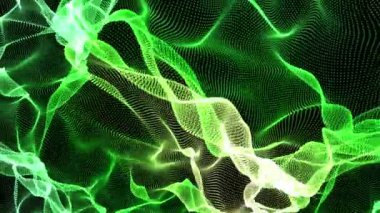 Arka planlar içinde yeşil hareketli Fraktallar